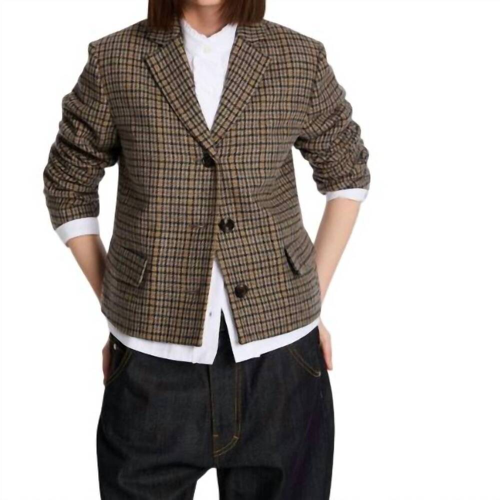 NEW LIS LAREIDA nikita blazer jacket in plaid